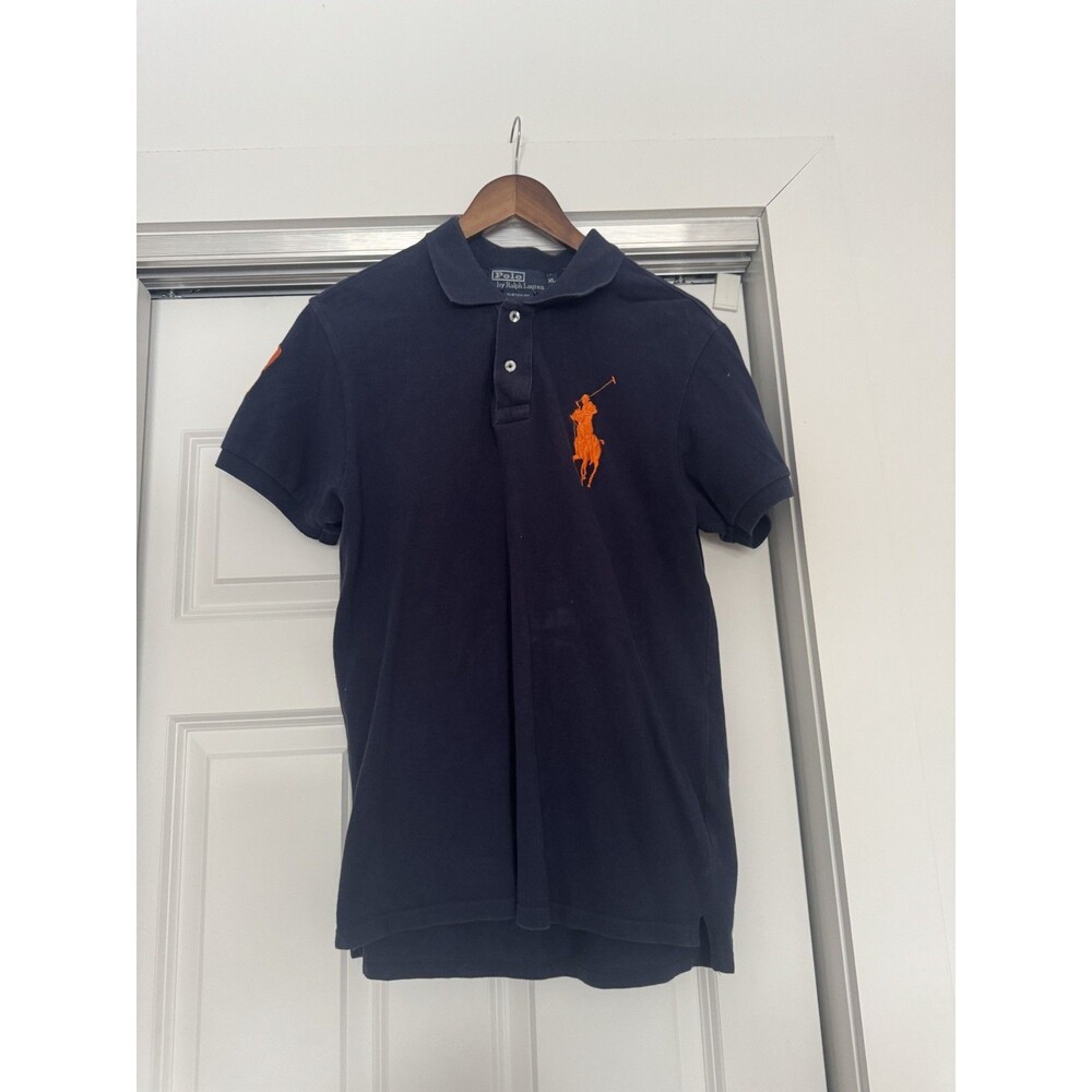 Polo Ralph Lauren Mens XL Navy Big Pony Polo Shirt Shirt Performance Golf